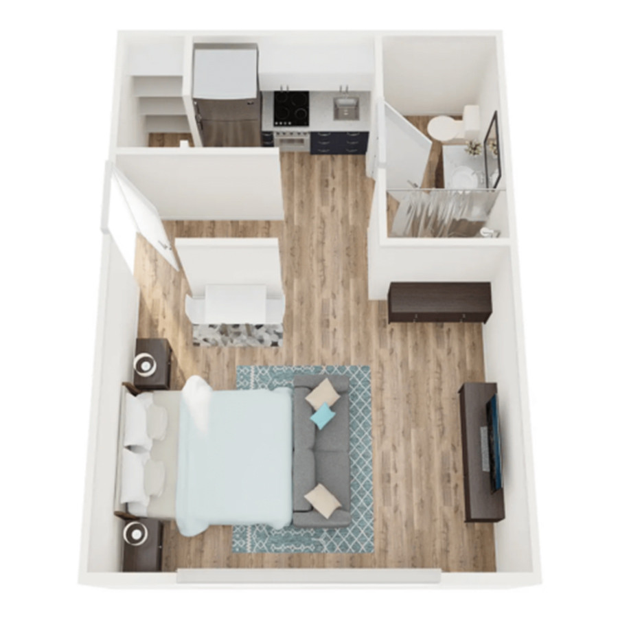 StudioR floor plan