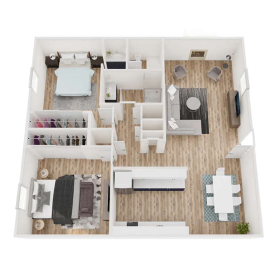 2x2.5 Cottage-Reno floor plan
