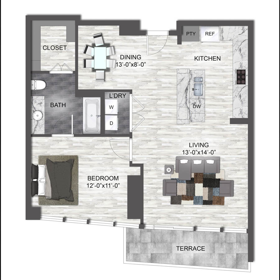 A2 floor plan