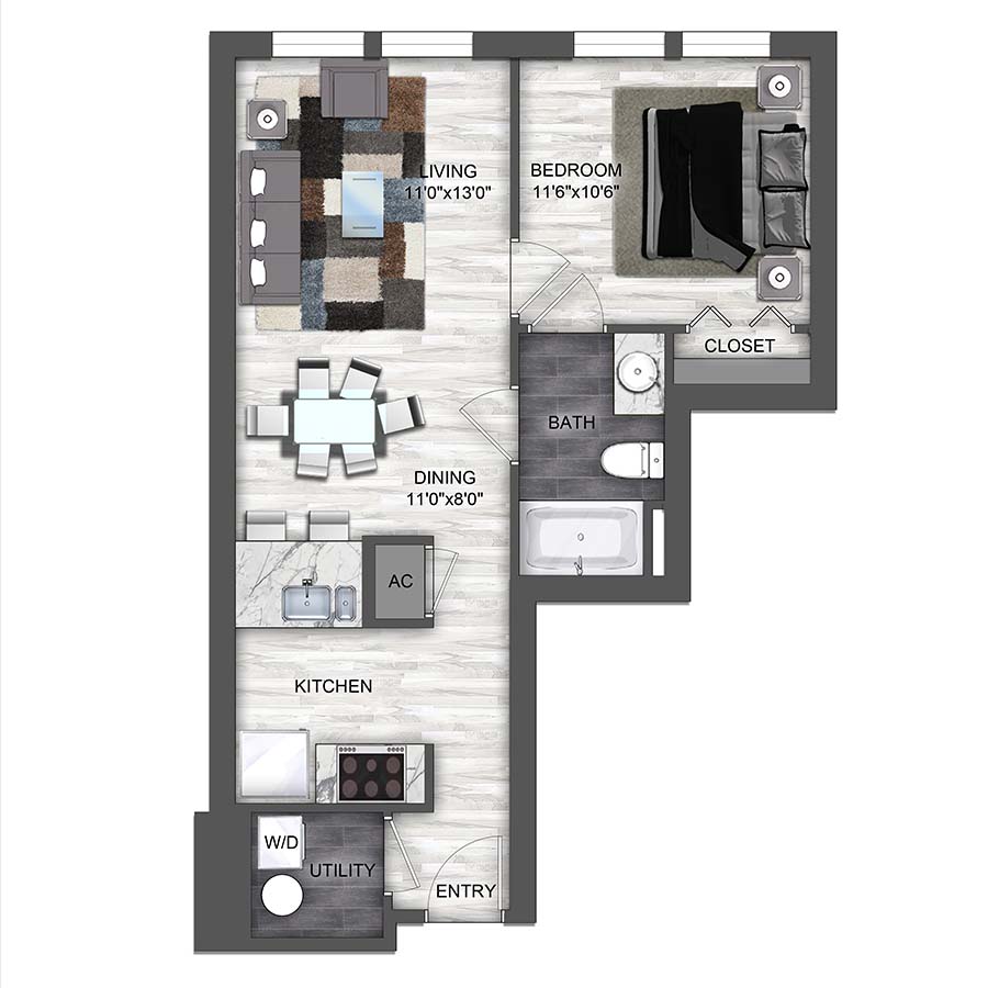 A1 floor plan