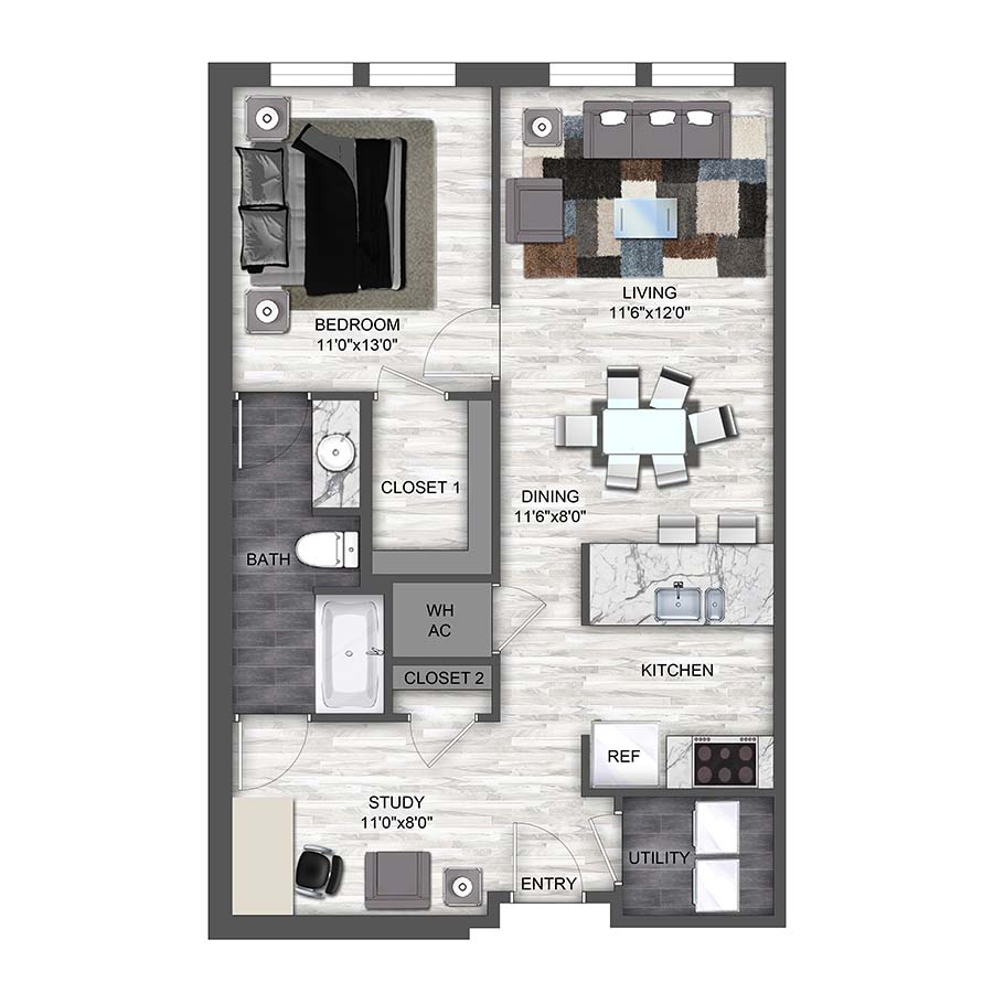 A6 floor plan
