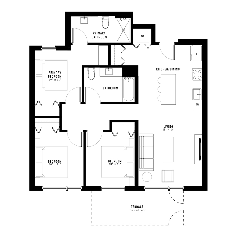 Unit 409 floor plan