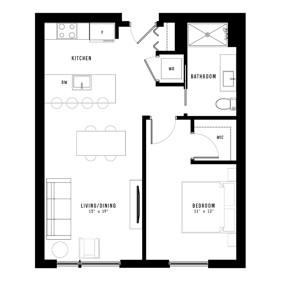 Unit 207 floor plan