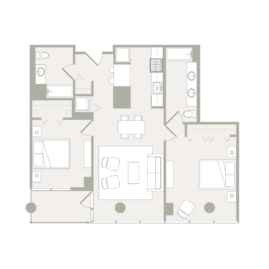 Unit 1211 floor plan