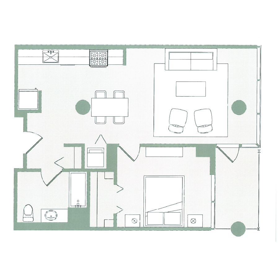 Unit 1210 floor plan