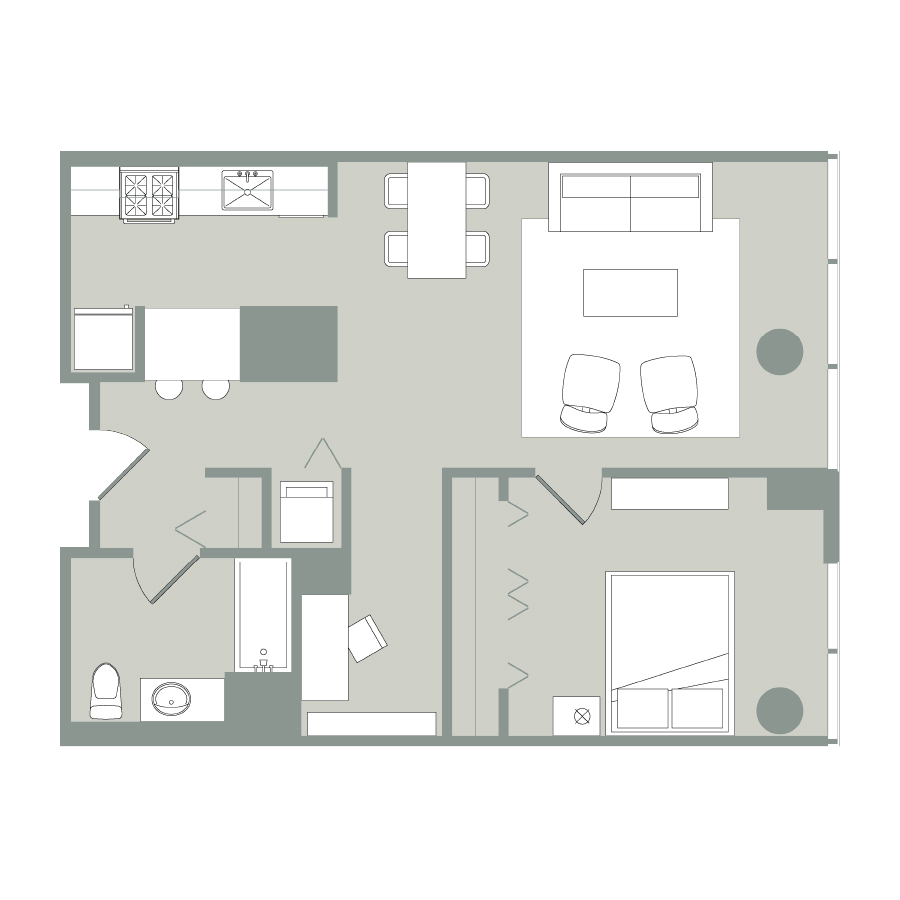 Unit 2004 floor plan