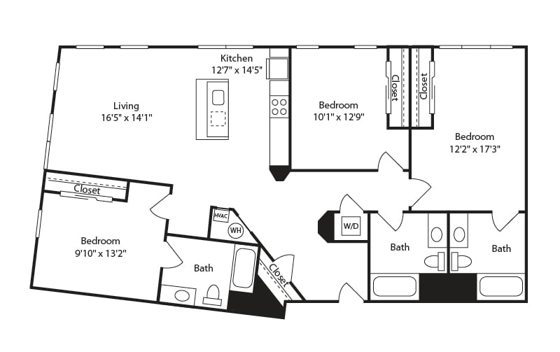 3 Bed/3 Bath-C8 floor plan