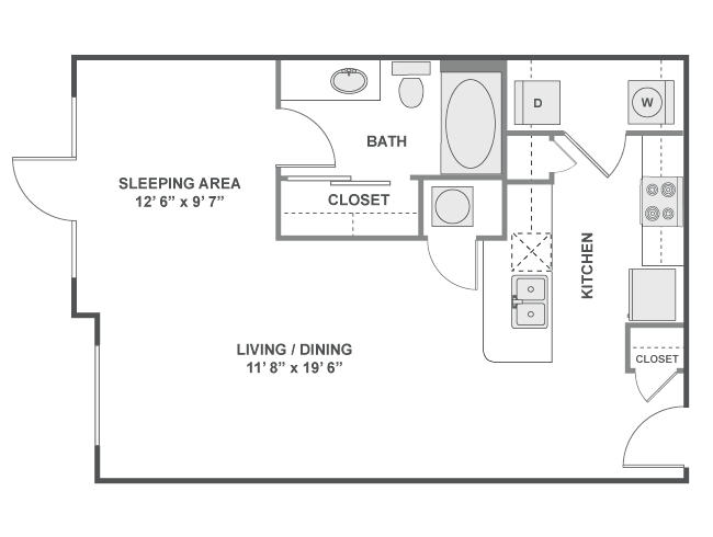 E1 floor plan