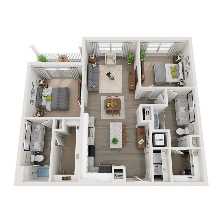 B1 Balc floor plan