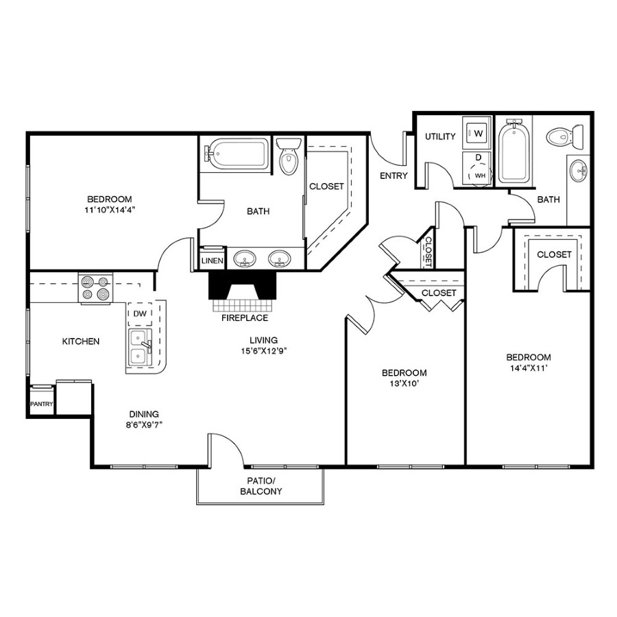 C1 Renovated floor plan