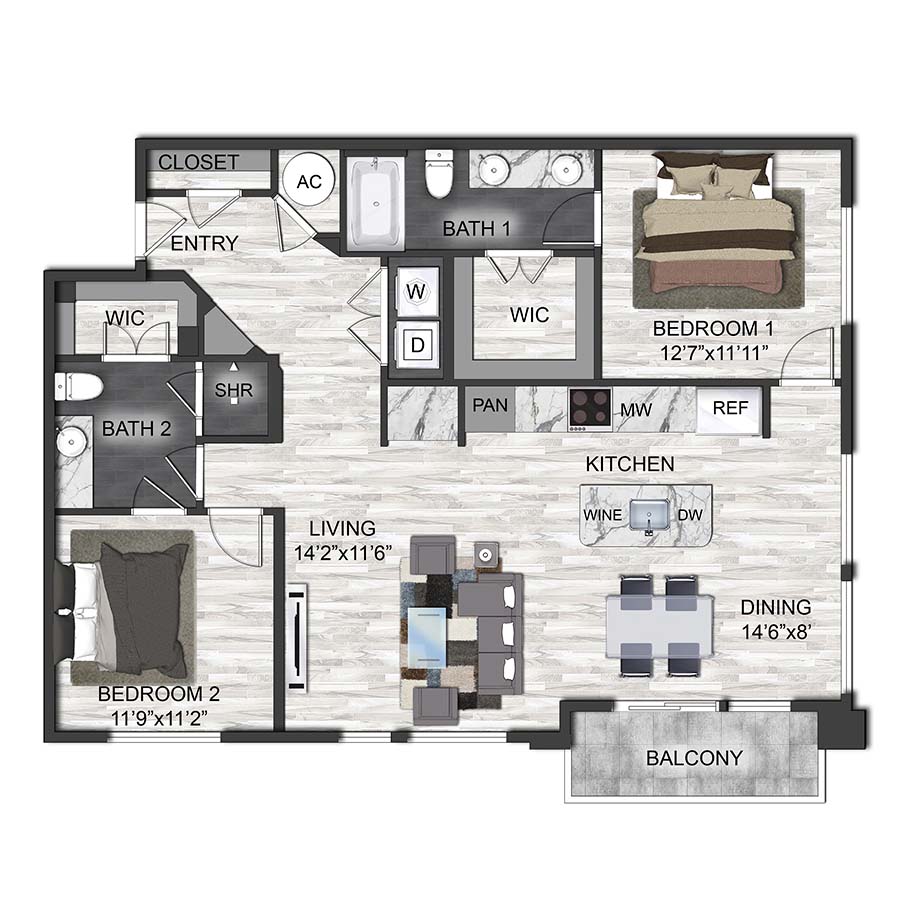 B2 floor plan