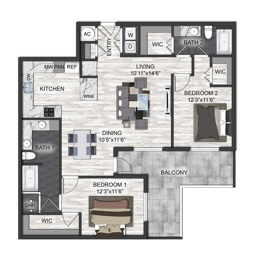 B6 floor plan
