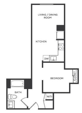 Studio-RR floor plan