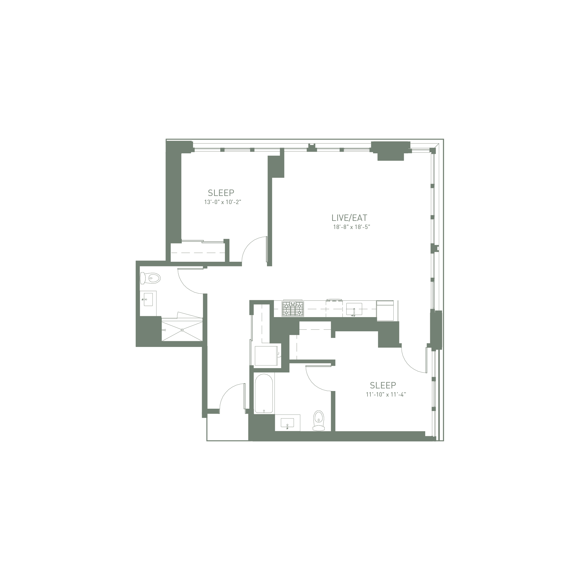 Unit 710 floor plan