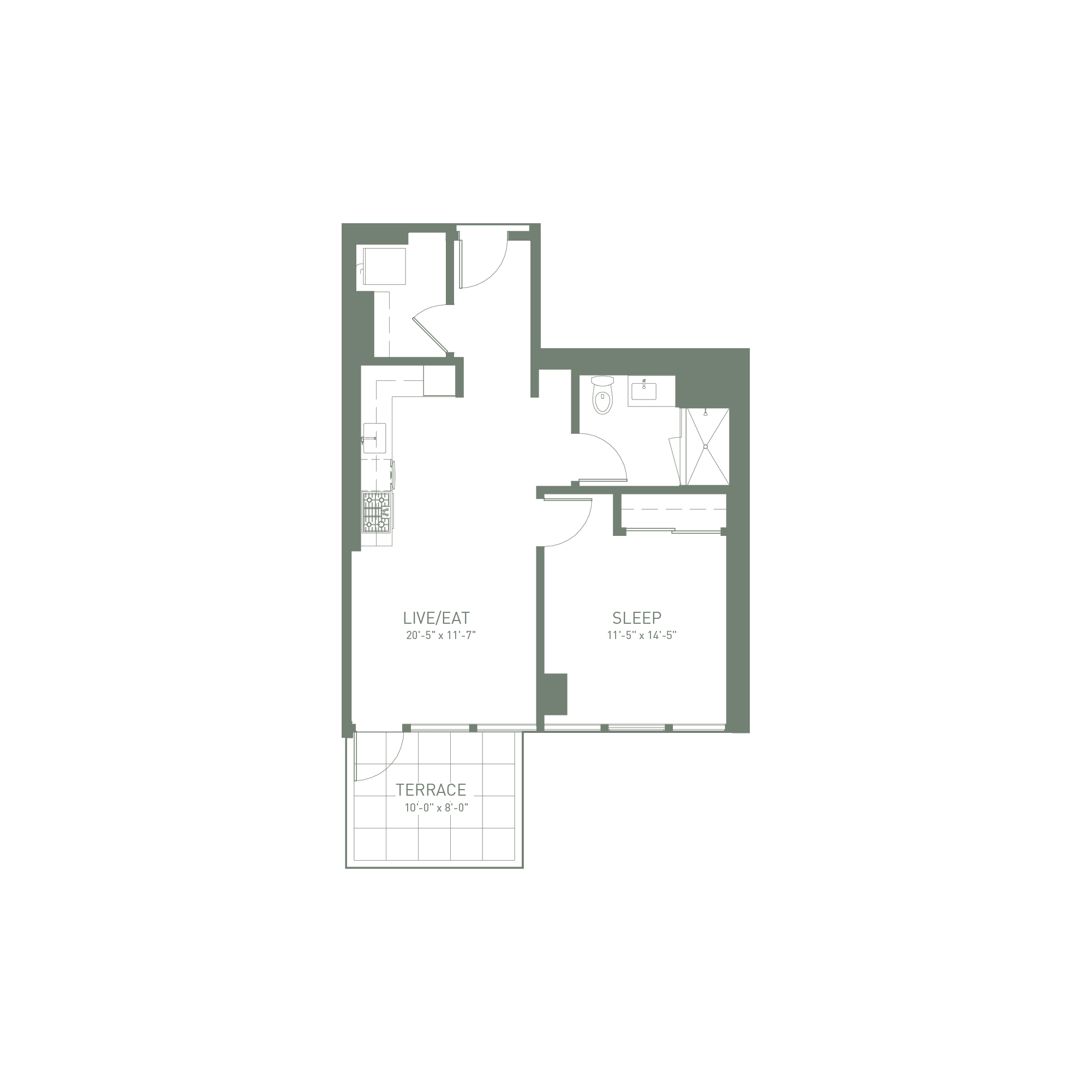 Unit 308 floor plan