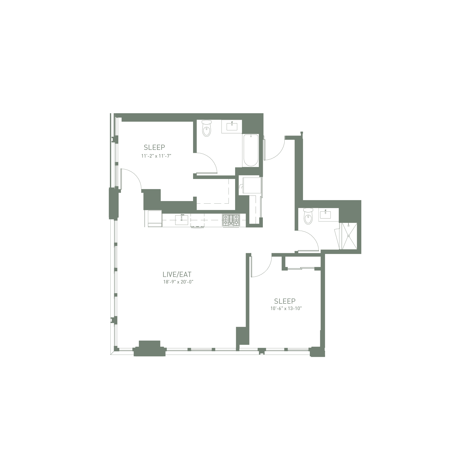 Unit 801 floor plan