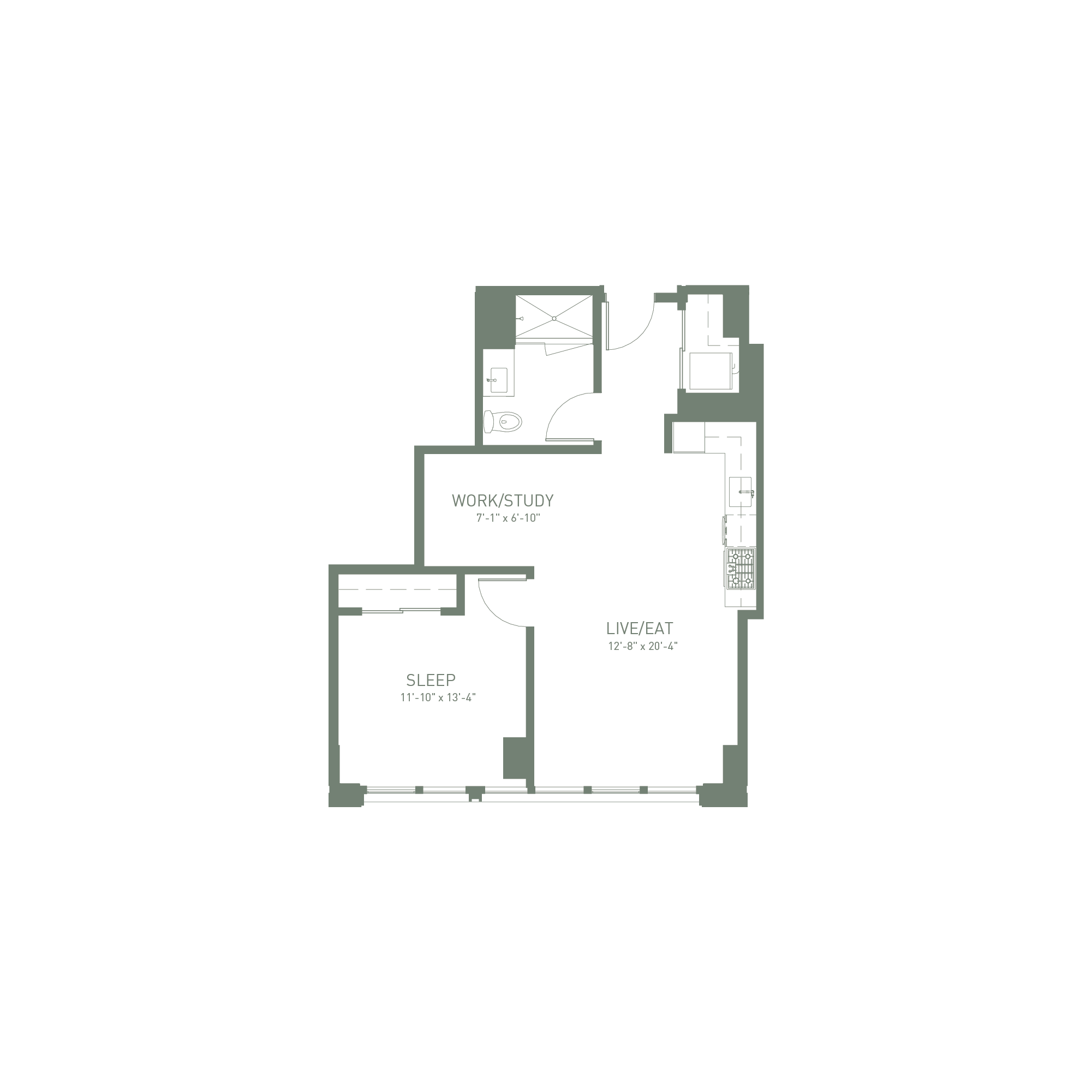 Unit 403 floor plan