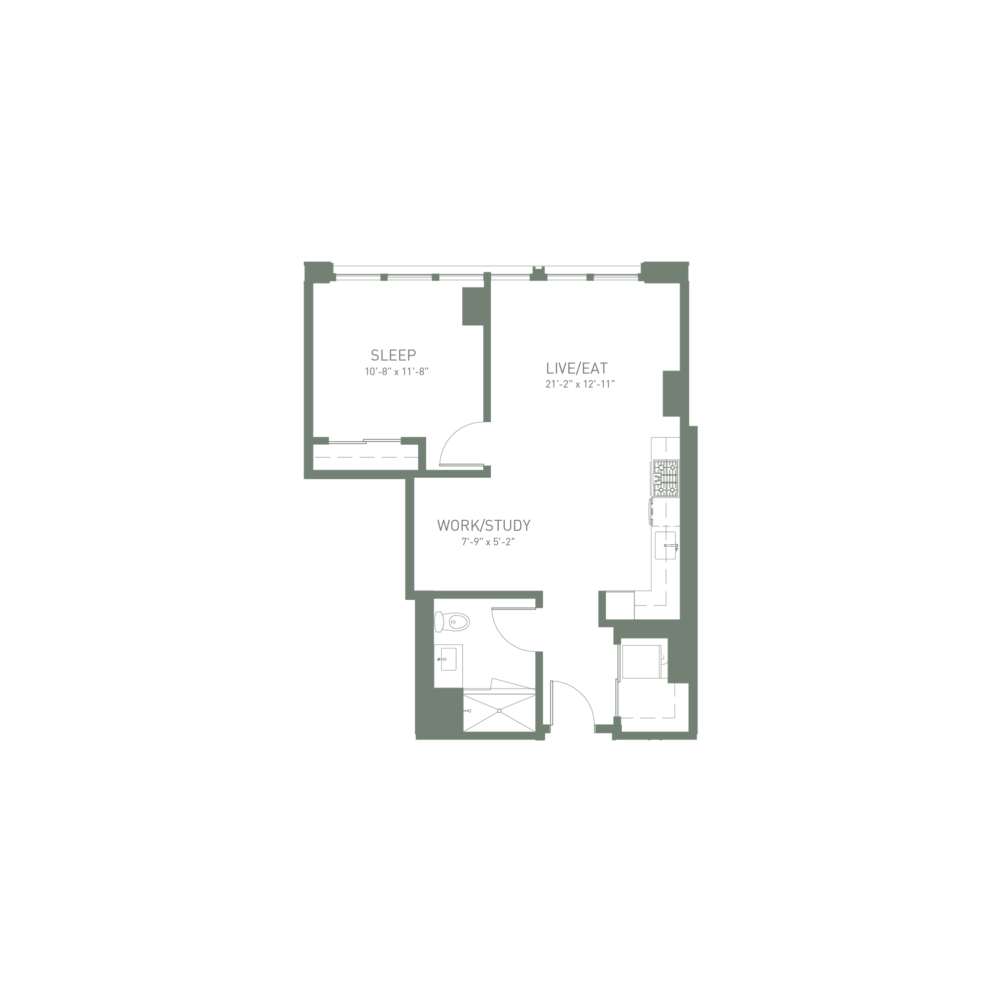 Unit 712 floor plan