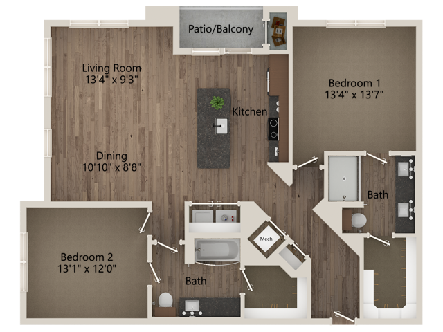 B2C floor plan