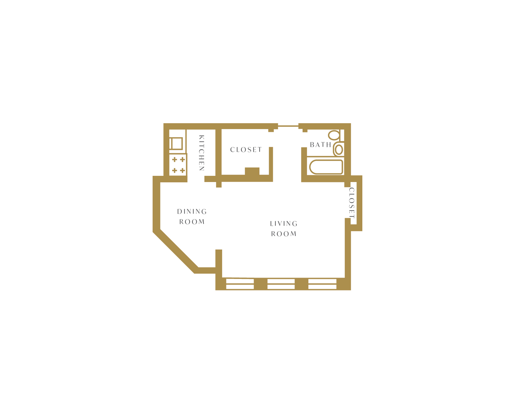Unit 008K floor plan