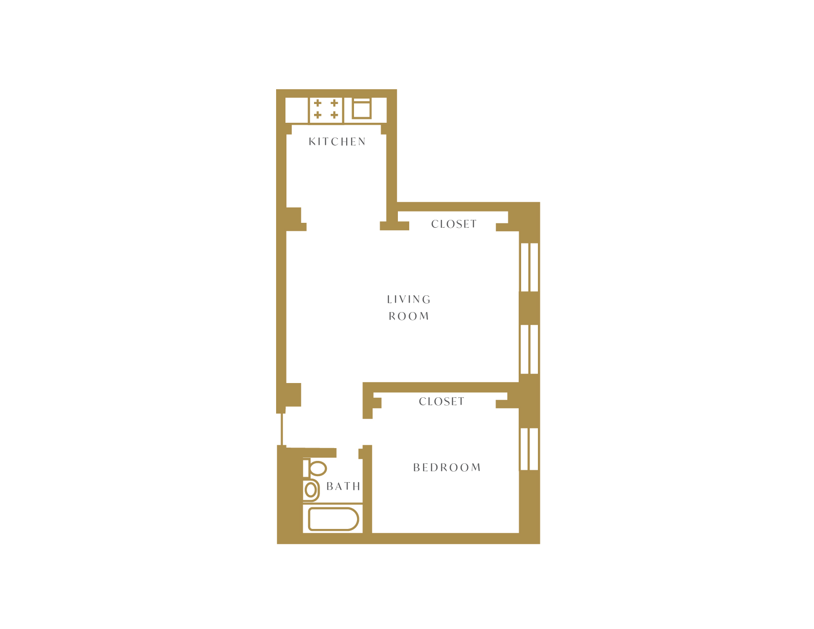 Unit 008M floor plan