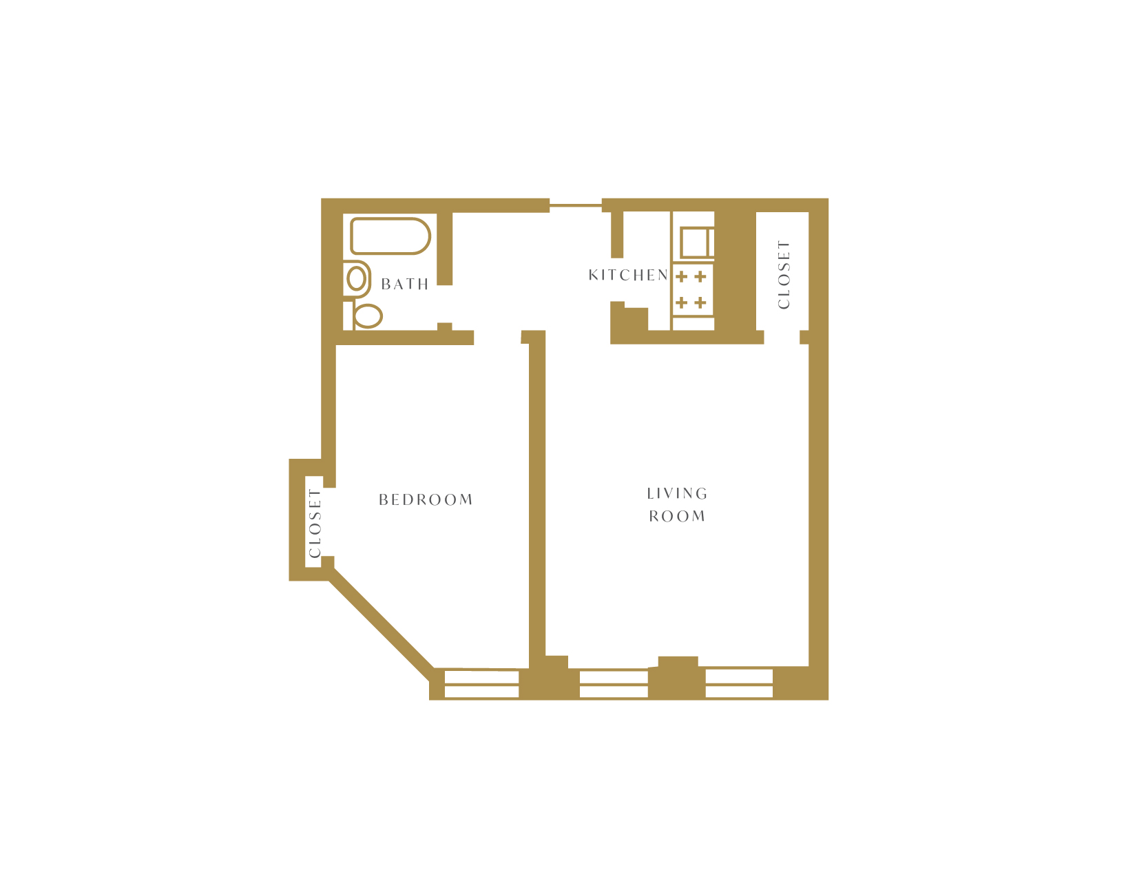 Unit 020J floor plan