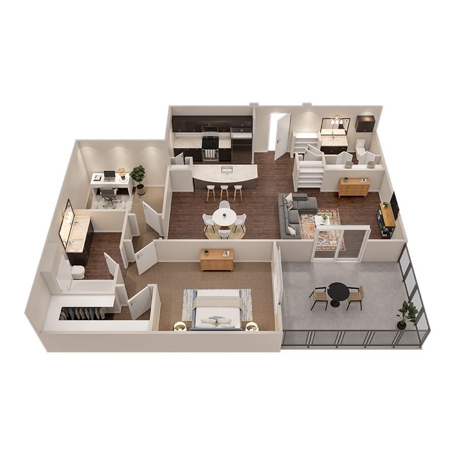 1x1.5 - Quarry- Den  A6P  PH1 floor plan