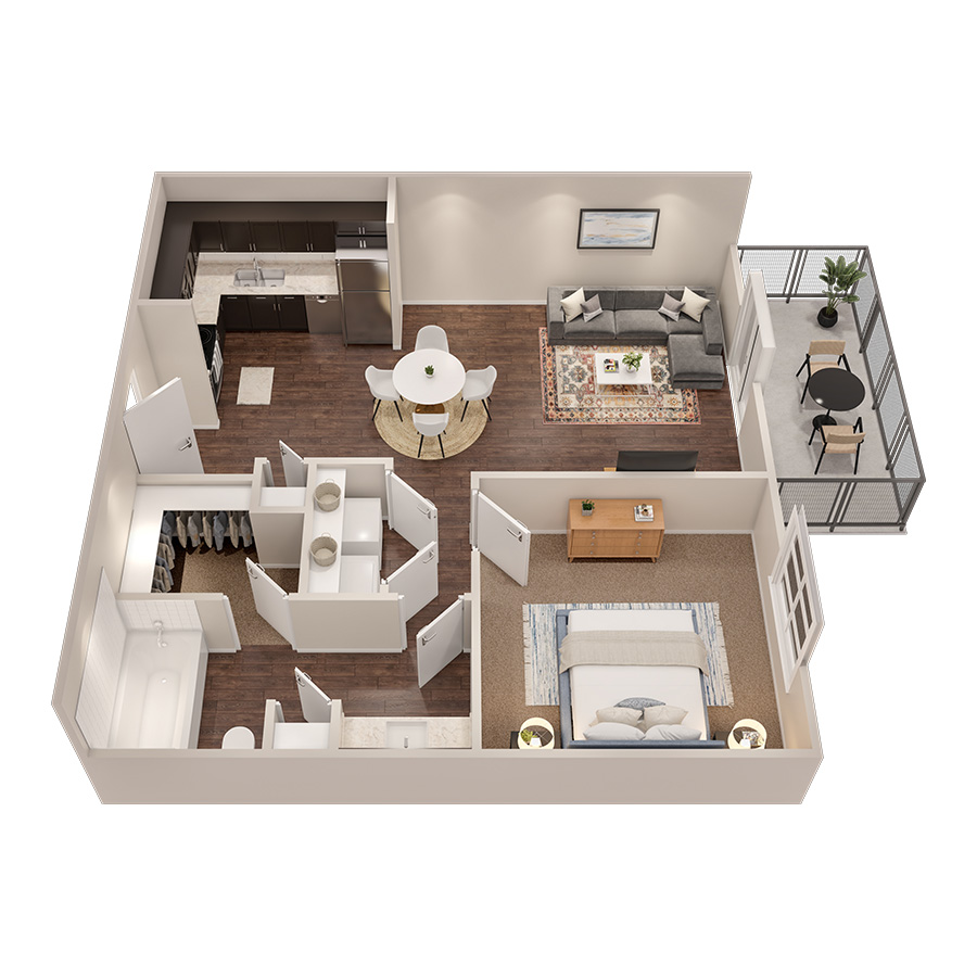 1x1 - Falls A4P PH1 floor plan