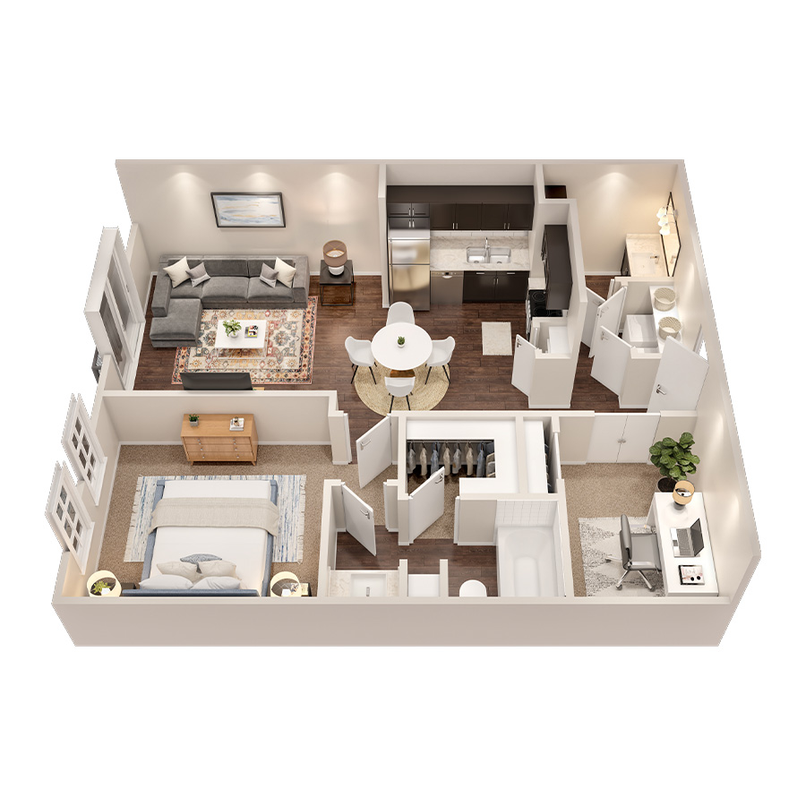 1x1.5 - Pinnacle  A5  PH1 floor plan