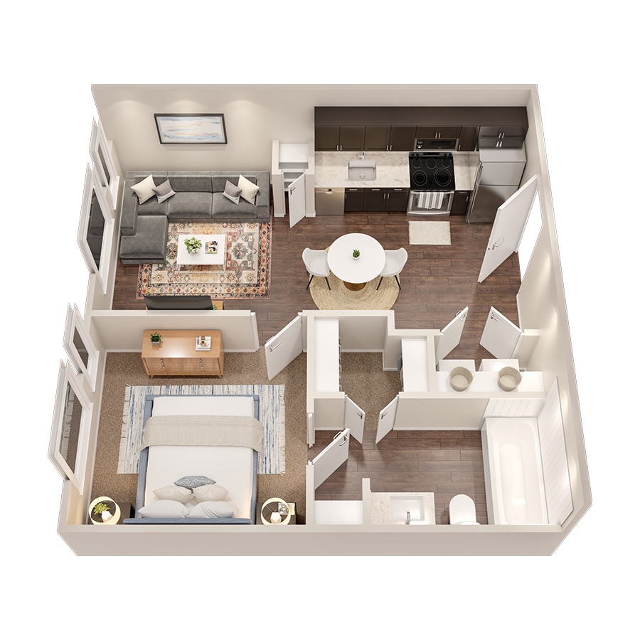 1x1 - Ember A1  PH1 floor plan