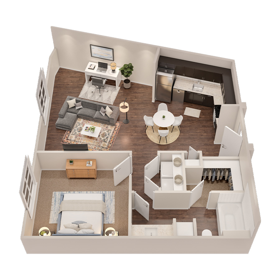 1x1 - Mesa  A3  PH2 floor plan