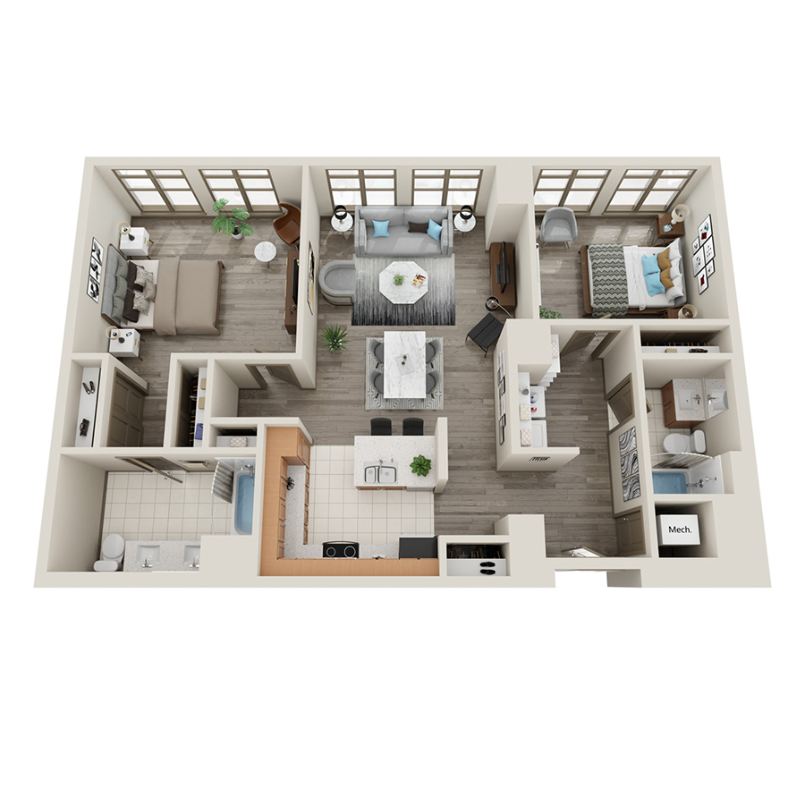 2B2B1137 floor plan