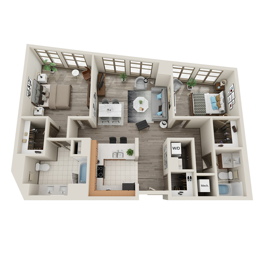 2B2B1192 floor plan