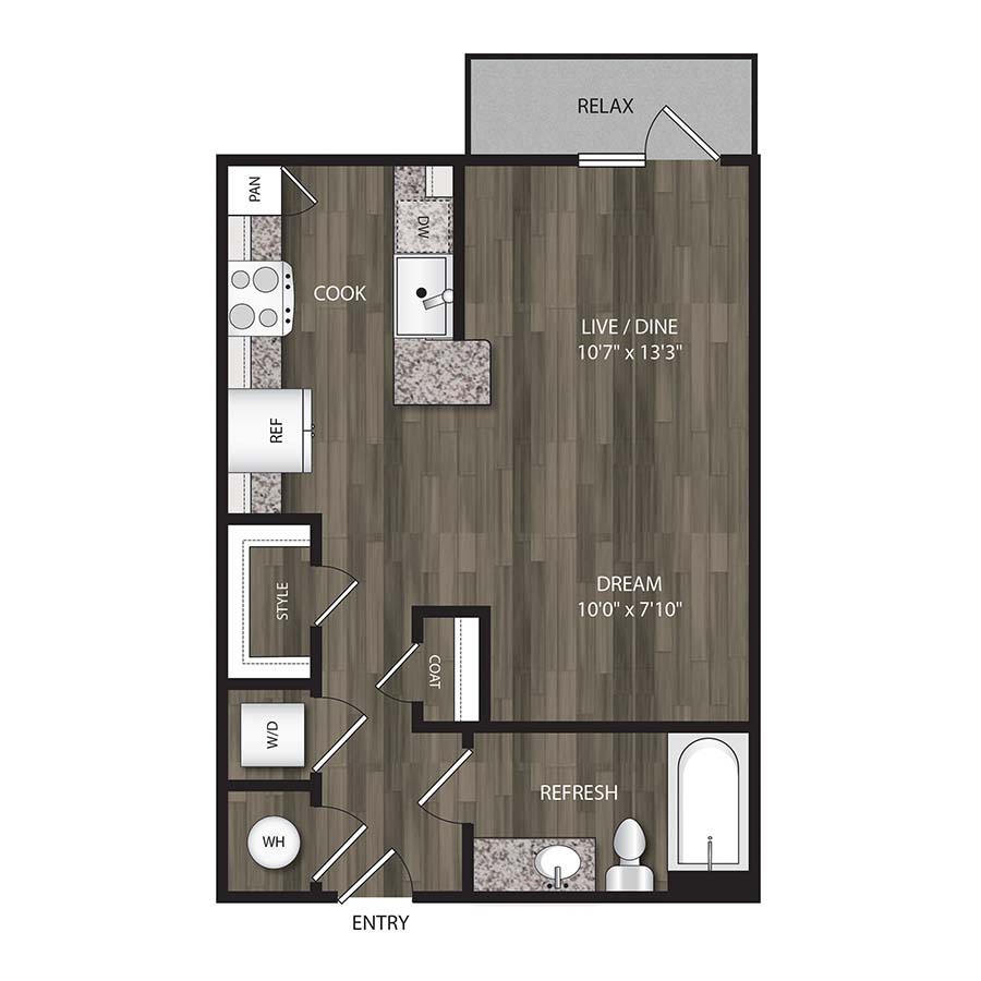 E1 - 0X1 floor plan