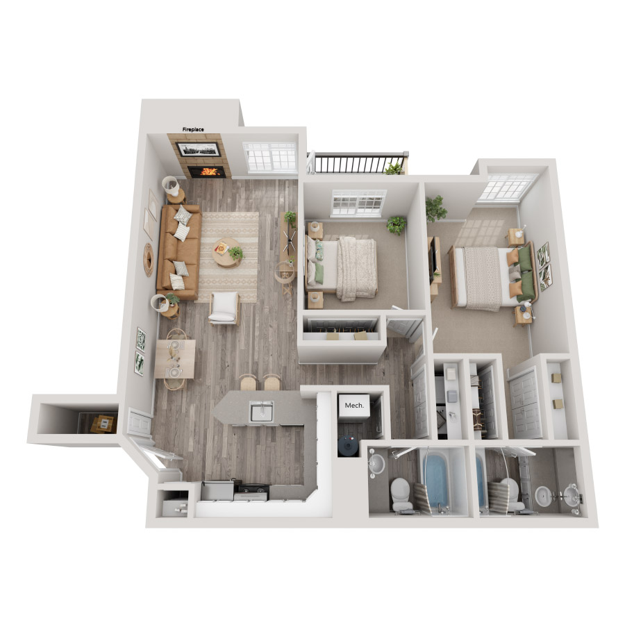 2X2AR1 floor plan