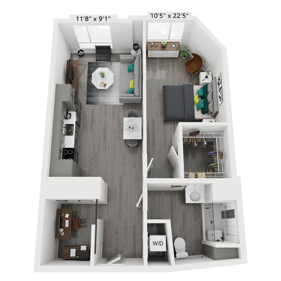 M1BW/DENA-1 floor plan