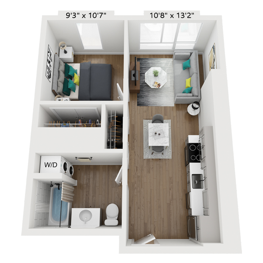 S1B-1B floor plan