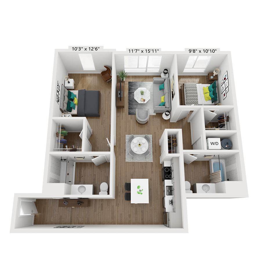 M2B-1 floor plan