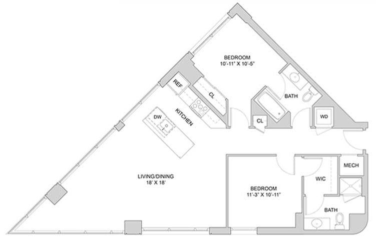 2 Bed_2 Bath-A1_2BR_F floor plan