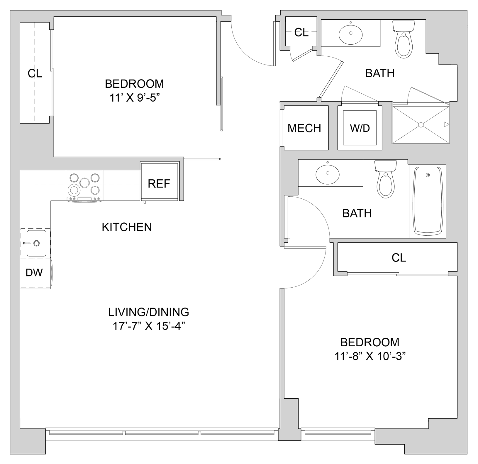 2 Bed_2 Bath-A3_2BR_SA floor plan