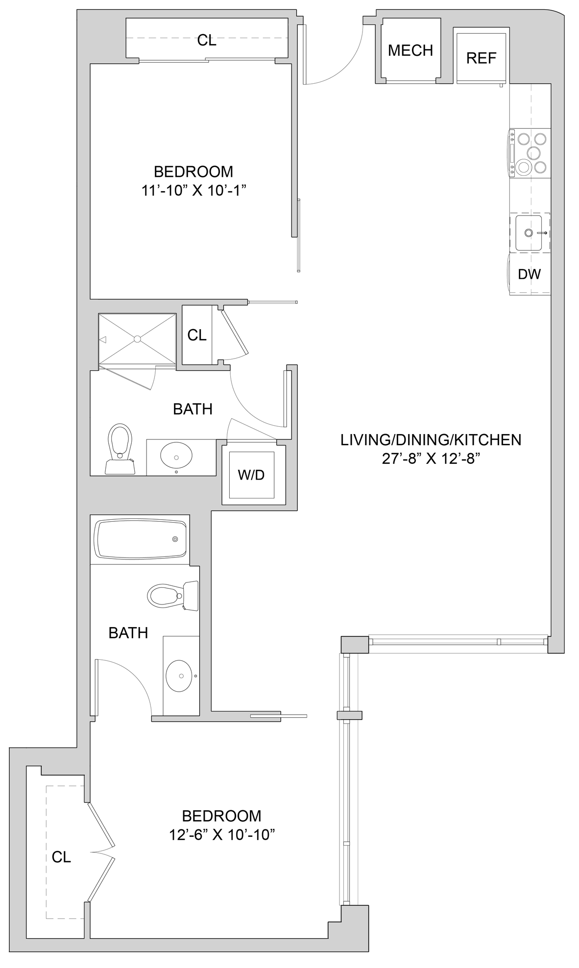 2 Bed_2 Bath-A1_2BR_SF floor plan