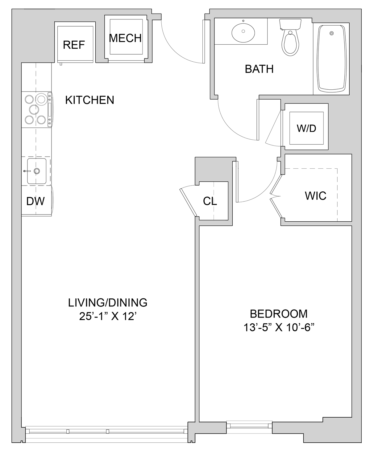 1 Bed_1 Bath-A3_1BR_A floor plan
