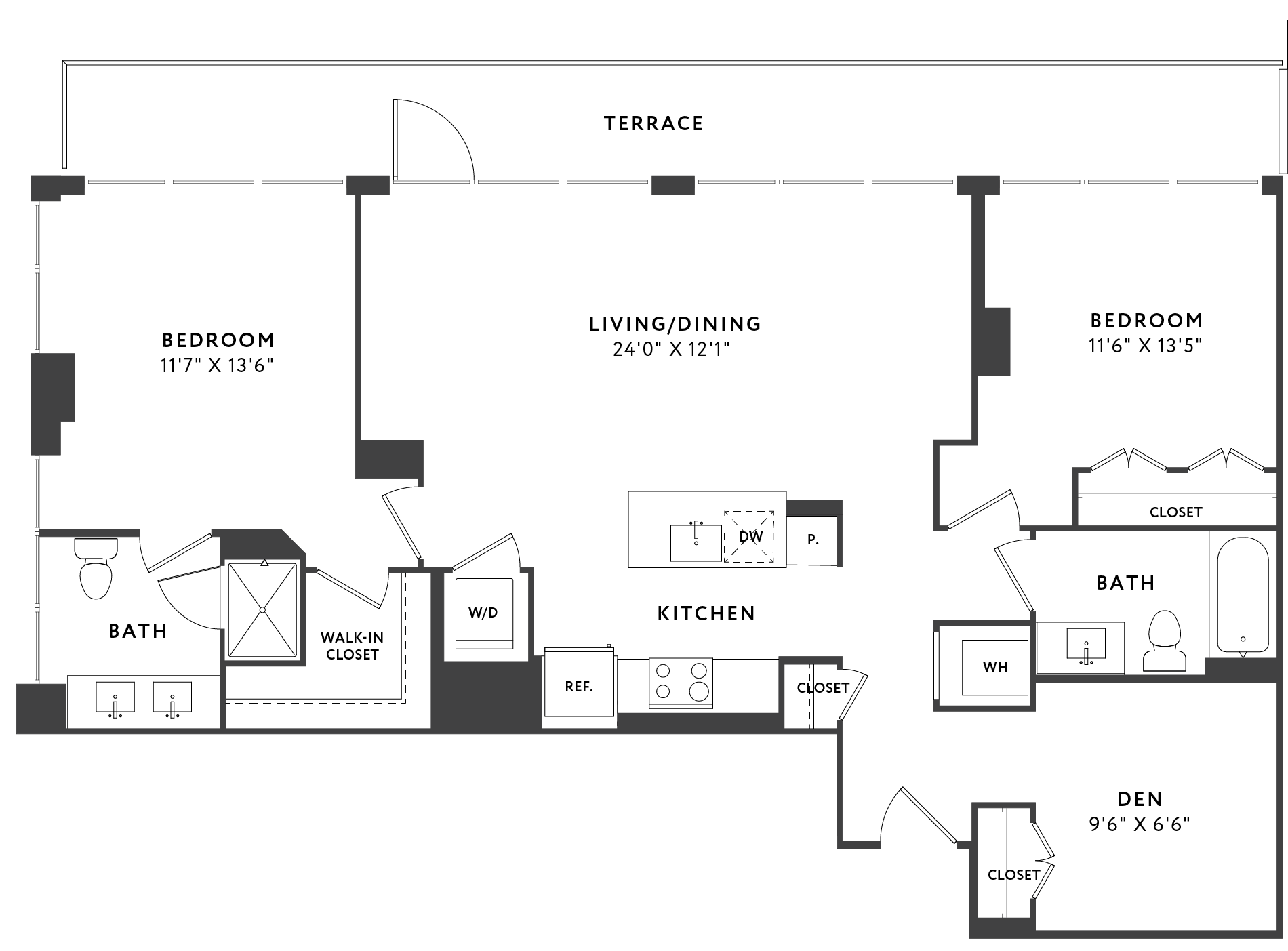 C2 Den floor plan