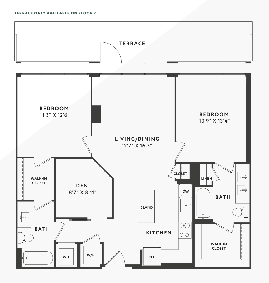 C1 Den floor plan