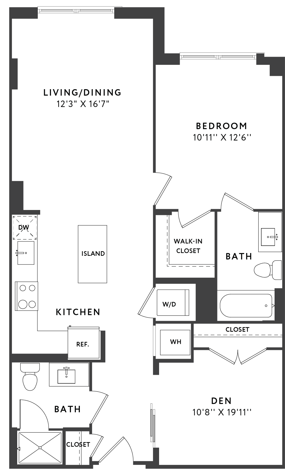 B4 Den floor plan