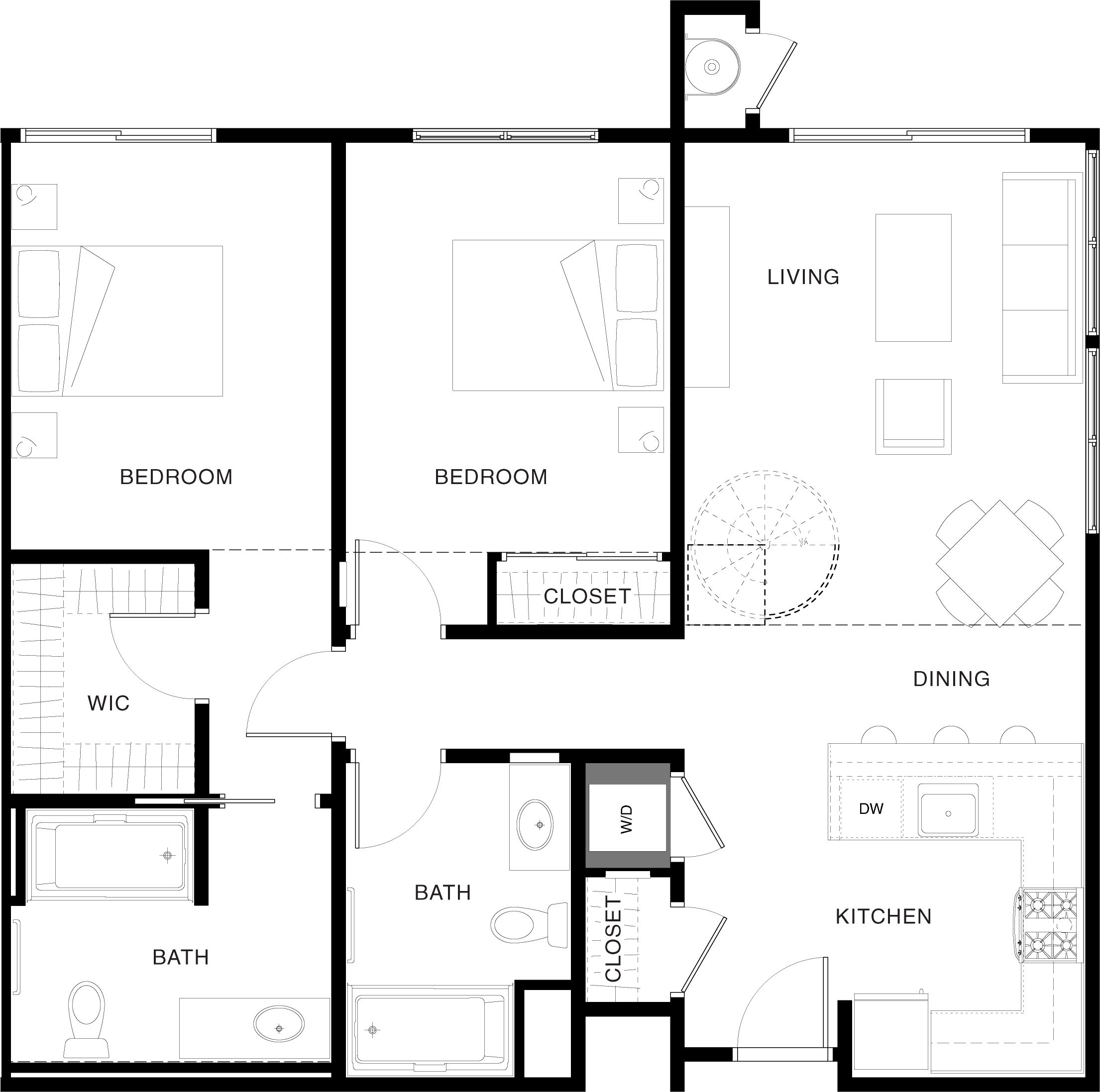 2C floor plan
