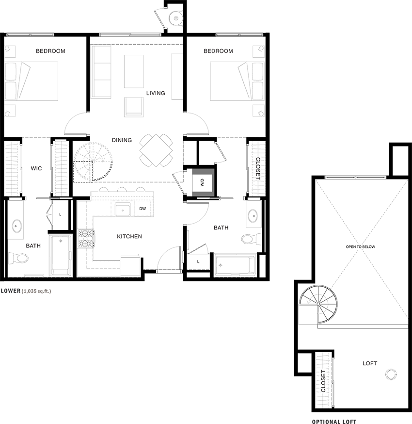 2A-1L floor plan