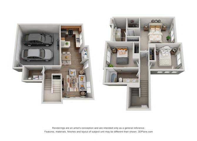Burgundy floor plan