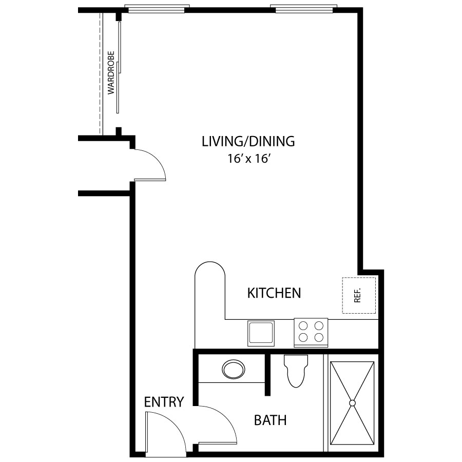 A3 - Studio floor plan