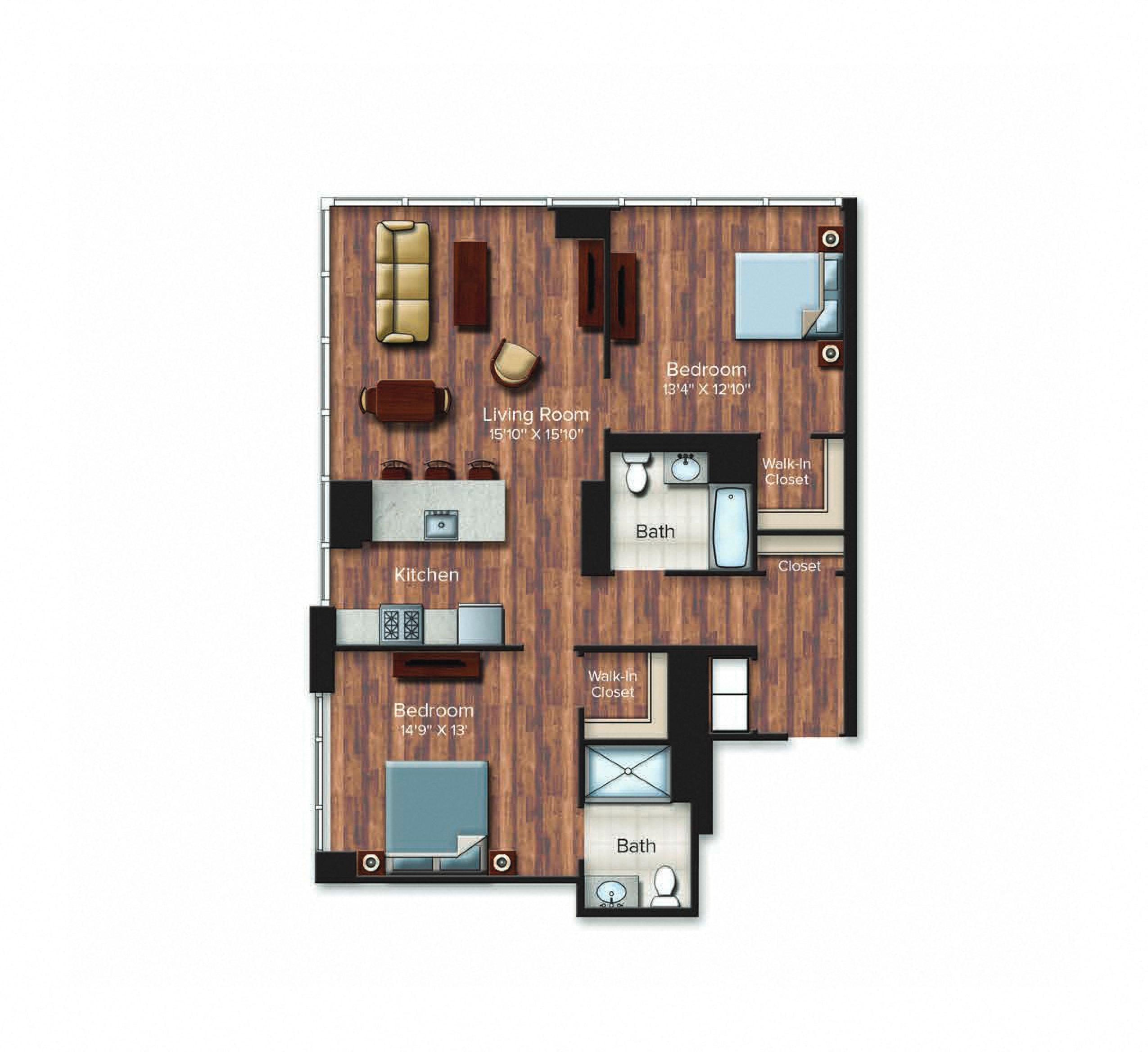 2E-1163 floor plan